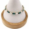 4227 Bransoletka elegancka złota 17+3cm pozłacana 14k Xuping Austrian Crystal